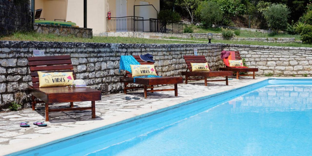 Habitat Villa Corfu Dassia  Luaran gambar