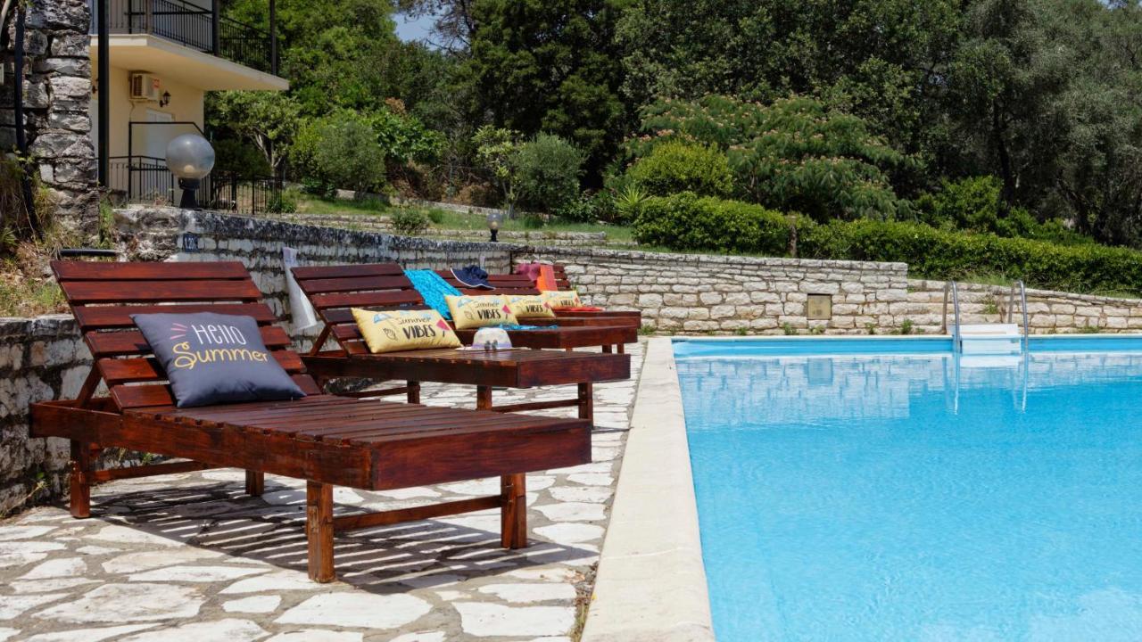 Habitat Villa Corfu Dassia  Luaran gambar